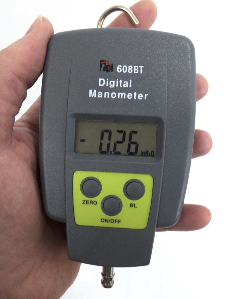 608BT Single Input Manometer with Bluetooth Communication