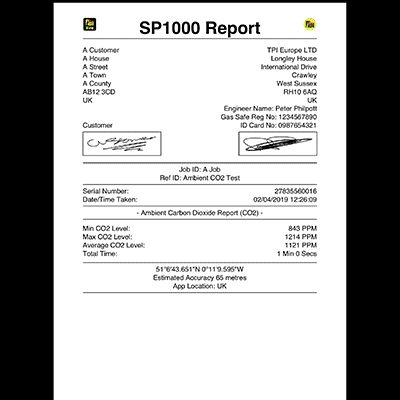 SP1000 IAQ Ambient Air Direct CO2 Meter Smart Probe