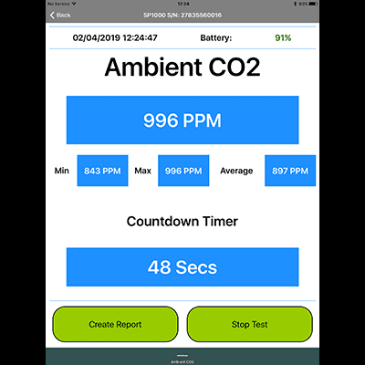 SP1000 IAQ Ambient Air Direct CO2 Meter Smart Probe