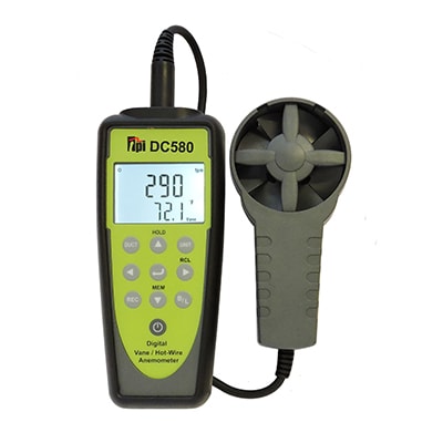 DC580C2 Airflow Meter & Vane Anemometer Kit